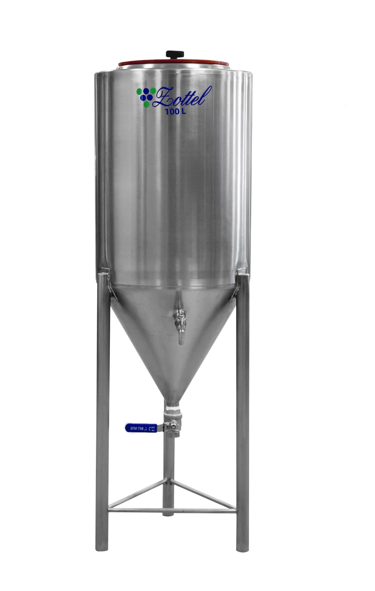 Zottel Konischer Gärtank mit Deckel — Weinbau
